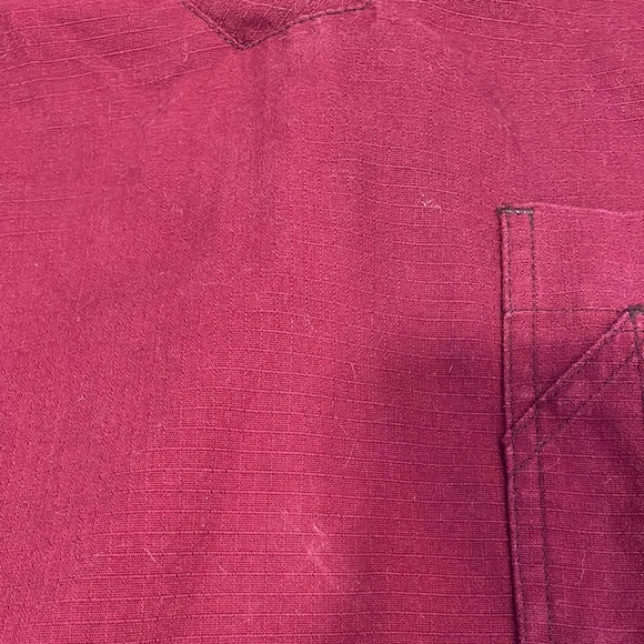 Mens Burgundy Scrub Uniform Set - Picture 4 of 14